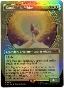 MTG Gandalf il Bianco *VETRINA FOIL* Il Signore degli Anelli confezione 0305 fresca - Foto 1 di 7