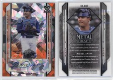 2021 Leaf Metal Draft Orange Crystals /3 Miguel Amaya #BA-MA2 Auto