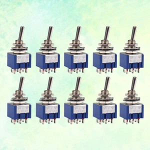 30pcs Toggle Switch 6A 125V Sky-Blue for Guitar and Electrical Applications - Picture 1 of 11