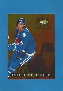 Peter Forsberg HOF 1995-96 Score Hockey Dream Team Insert #5 (EXMT) Nordiques