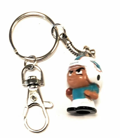 Miami Dolphins Teeny Mates Keychain Tag Along Figure Teenymates Football Cover