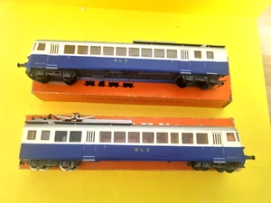 KLEINBAHN- SWISS/BLS ELECTRIC DOUBLE RAILCAR SET BLUE/CREAM (BOXED) HO **RARE** - Picture 1 of 16