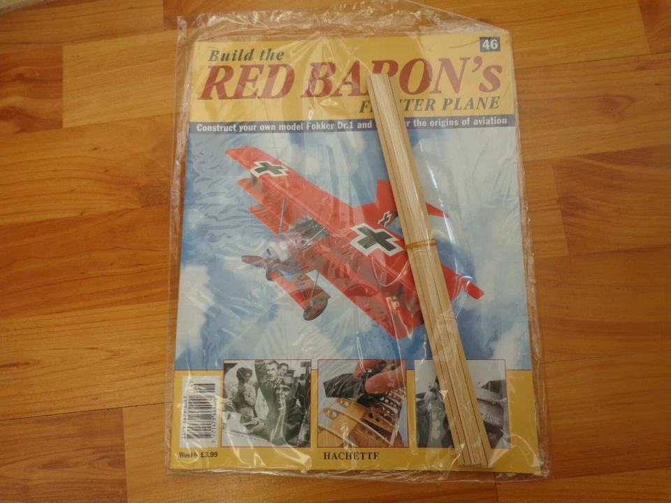 1/8 Hachette Costruzione The Red Barone Fokker DR1 WW1 Fighter Problema 46 Inc - Immagine 1 di 1