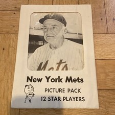 Set of 12 1960's Jay Publishing 5x7 New York Mets Picture Pack Sealed Envelope