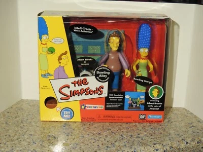2002 The Simpsons Toys r Us Exclusive Интерактивный Боулинг Аллея Жак и Мардж - Изображение 1 из 2