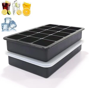 Ice Cube Trays, Black Pack of 2 - Picture 1 of 12