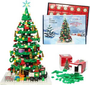Advent Calendar 2024 Kids Adult Teen Girls Boys, Christmas Tree Building Toy Set - Picture 1 of 9