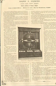 93 AUBERVILLIERS GASQUIEL RENE PILLAIS ARTICLE PRESSE LANDER PARIS CUIRS 1894 - Picture 1 of 2