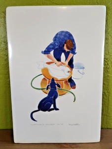 "Cleaning A Halibut" by Rie Muñoz Signed and Numbered Lithographic Print 372/700 - Picture 1 of 4