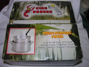 King Kooker Modell KK 2 - Aluminium Fritteuse mit zwei Helfergriffen und Korb - Bild 1 von 3