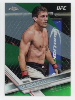 2017 Topps Chrome UFC Demian Maia Green /99 #79 - Image 1 of 2