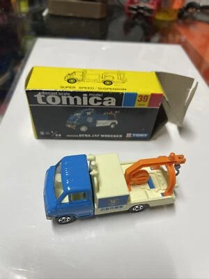 Grúa Tomica Caja Negra Hecha en Japón Policía Toyota Dyna Jaf Nº39 Nr Como Nueva Foto 1 de 4