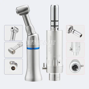 ETERANT Dental 1:1 Low Speed Handpiece Contra Angle Push Button Air Motor 2Hole - Picture 1 of 32