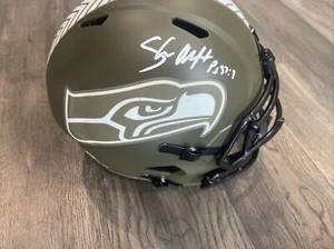 Rare! Shaun Alexander - Salute to Service - full size replica helmet Beckett - Picture 1 of 7