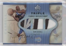 2006-07 Upper Deck Reflections Fabric Blue /15 Sam Cassell #TFR-SC Triple Patch