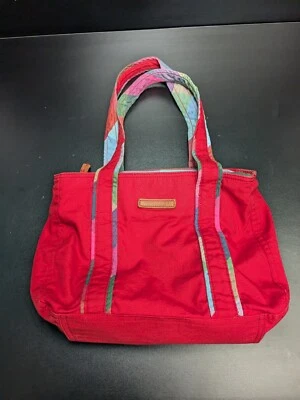 Bolso de Mano American Eagle Y2K Rojo Cuadros Multicolor Cremallera De Colección Fin de Semana Foto 1 de 4