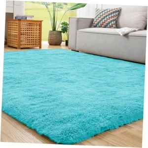 5x7 Rug for Living Room, Area Rugs 5x7 for Bedroom, Non-Slip 5'x7' Sky Blue - Picture 1 of 8