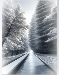 White Out Poster - 33.1" x 44.4" - Semi Gloss - Bild 1 von 2