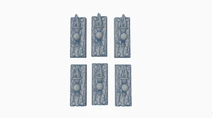 Wall Mounted Torches *6 28mm Dungeons and dragons Pathfinder DND    - Picture 1 of 3