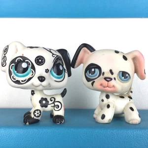 Authentic 2 Littlest Pet Shop Lot 44 1613 Dog Dalmatian / LPS Set - Bild 1 von 4