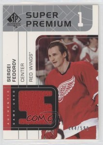 2002-03 SP Authentic Super Premium Jerseys /599 Sergei Fedorov #SP-SF HOF