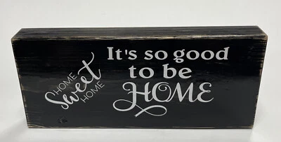 It’s So Good To Be Home Sweet Home Rustic Handmade Wood Sign Family Decor - Image 1 of 4