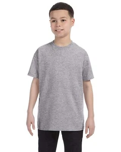5 Pack Of Gildan Youth Heavy Cotton Stylish T Shirt Casual Plain T-Shirt - G500B - Picture 1 of 51