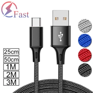 Fast Charge Cable Type C USB Cord Charger For Samsung Galaxy S8 S9 S10 1M 2M 3M - Picture 1 of 14
