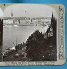 Stereoview Photo Sweden Stockholm From Maria Lift South Stream Staden Realistic