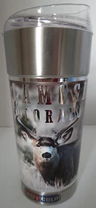 NEU Dynasty Drinkware 24 Unzen Vakuumisoliert Heiß/Kalt Edelstahl Tasse - Hirsch - Bild 1 von 6