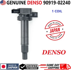 GENUINE DENSO x1 Ignition Coil For 2000-2016 Toyota & Scion xA xB I4 90919-02240 - Picture 1 of 6