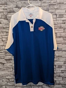2007 Little League World Series Blue Polo Shirt Russell Athletic Team Issue Sz L - Picture 1 of 6