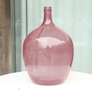 21" Large Pink Glass Vase Balloon Jug Tall Floor Vases for Centerpieces Home ...