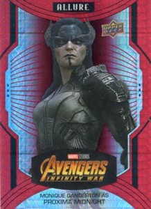 Marvel Allure SP Red Prism Base Card #115 Monique Ganderton as Proxima Midnight