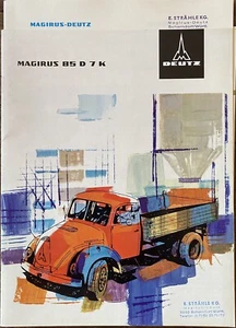 PROSPEKT MAGIRUS DEUTZ 85 D 7K KOMPLETT MIT 3 BEILAGENBLÄTTERN - Imagen 1 de 3