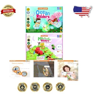 Award-Winning Addition Games for Kids - Ocean Raiders & Mountain Raiders Set - Picture 1 of 8