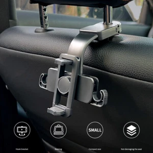 Universal Car Back Seat Headrest Holder Mount for iPhone 15 14 13 Samsung S24 23 - Picture 1 of 19
