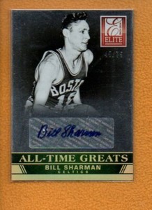 Bill Sharman 2013-14 Panini Elite BK All-Time Greats Signatures Auto /75 Celtics