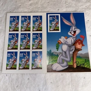 BUGS BUNNY STAMP SHEET -- USA 10- 32 CENT CARTOONS On Sale - Picture 1 of 2