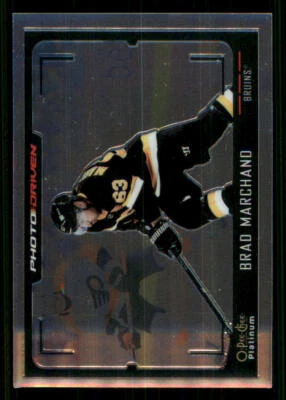 2021-22 O-Pee-Chee Platinum Photo Driven #PD4 Brad Marchand - Image 1 of 2