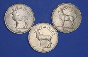 3x Irlanda Irlandesa EIRE decimal de una libra £1, monedas de ciervo [32486] - Imagen 1 de 2
