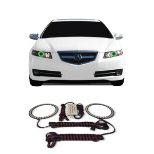 Bright Green Angel Eye Headlight Halo kit for Acura TL 04-08 - Picture 1 of 3