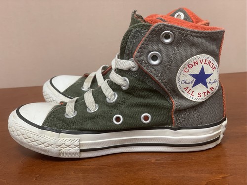 Sneakers alte Converse All Star Chuck Junior bambino taglia 11 in tela stringate