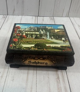 VINTAGE! REUGE MUSIC BOX EDELWEISS SALZBURG SOUVENIER - Picture 1 of 13