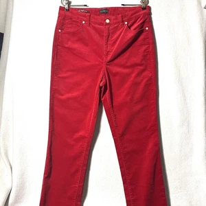 Talbots Cordhose gerades Bein klassisch rot hohe Taille 30" - Bild 1 von 10