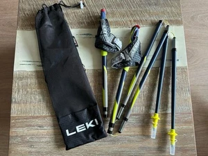 Leki Carbon Micro Flash Nordic Walking-Stöcke mit TriggerShark-Schlaufen 120cm - Bild 1 von 16