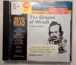 John Steinbeck The Grapes Of Wrath Audio GUIDE CD The Big Read - Foto 1 di 2