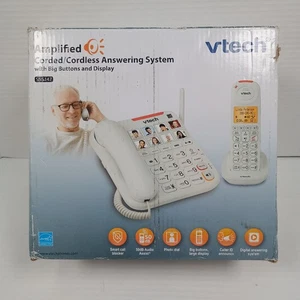 VTech SN5147 verstärktes schnurgebundenes/schnurloses Seniorentelefon Großtasten Anrufbeantworter - Bild 1 von 12