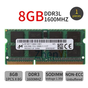 Micron 8GB Module MT16KTF1G64HZ-1G6E1 DDR3L PC3L-12800S 1.35V Laptop Memoria SP - Picture 1 of 6