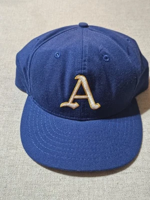 Gorra ajustada Philadelphia Athletics 7 1/4 banda de cuero romana EE. UU. rara de colección Foto 1 de 4